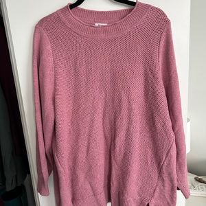 New with tags Plus Size Pink Tunic Style Sweater